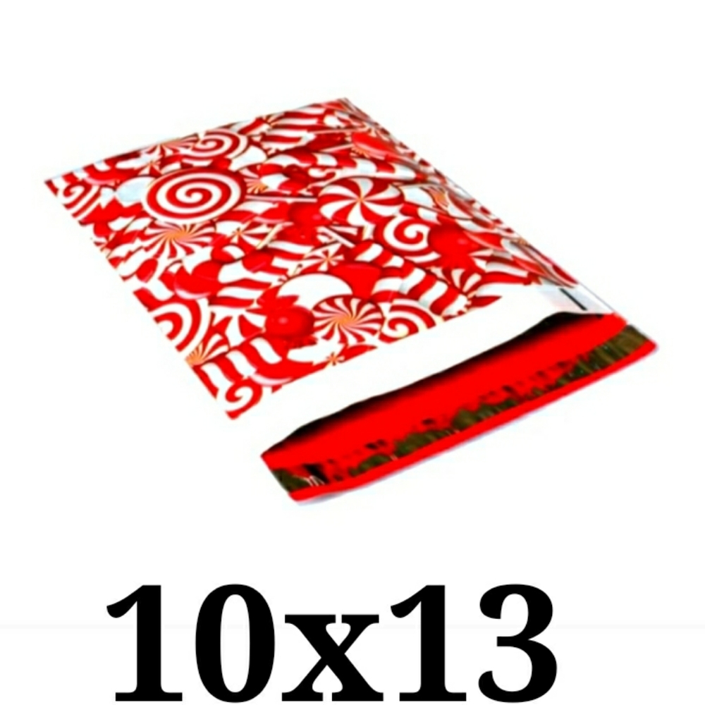 Candy cane Mailers 10x13 x x20 bags - Picture 1 of 9